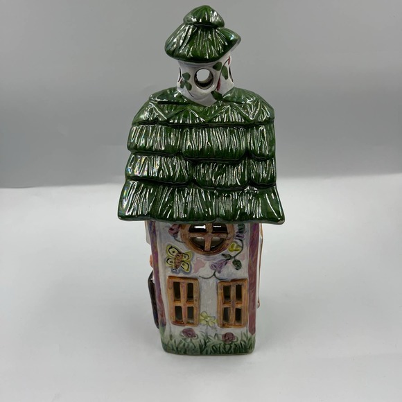 Pencil Tall Skinny Glazed Ceramic Spring Decor House Cottage Chicks Lady Bug - Picture 6 of 10